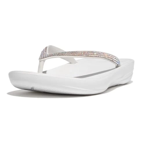 Oferta limitowana: Fitflop Damskie klapki Sparkle Classic Iqushion, Biały miejski biały 194, 40 EU z 131.40 zł na 131.40 zł (oszczędź 0.00%)
