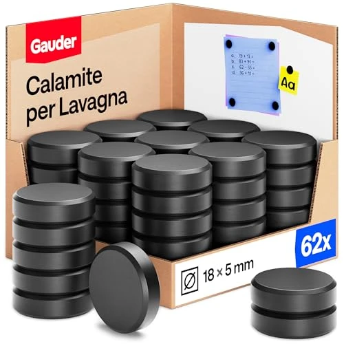 Limited-time offer: GAUDER Magnets for Whiteboard, Fridge and Notice Board (62 PCS - 18x5mm) from 8.99 £ to 8.99 £ (save 0.00%)