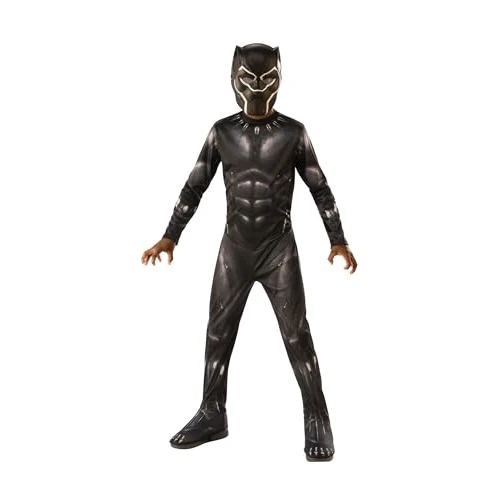 Offerta a tempo: Rubies Costume Black Panther Classic Endgame per ragazzi, Tuta, copristivali e maschera, Oficiale Marvel per Carnevale, Halloween, Cumpleanni e Natale - 15% da 29.99 € a 25.49 €
