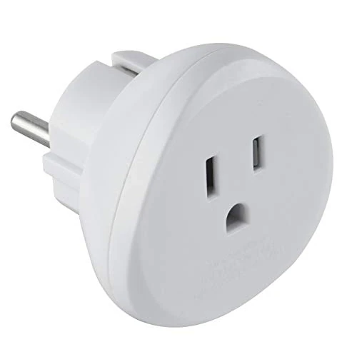 Electraline 70059 reisadapter Verenigde Staten naar Frankrijk/Europa, Wit