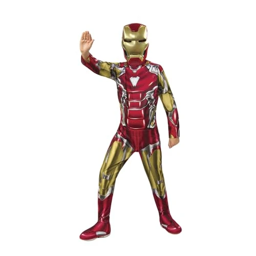 Oferta limitada: Rubies Disfraz Iron Man Endgame Clássico para niños, Jumpsuit impreso con cubrebotas y máscara, Oficial Marvel, Avengers para Carnaval, Halloween, Navidad y cumpleaños de 29.99 EUR a 21.98 EUR (ahorro 27%)