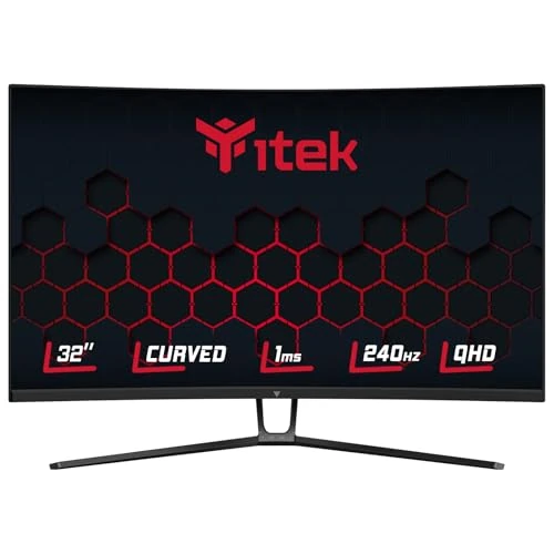 Offerta a tempo: Itek Monitor GGC - 32" Curvo, 2560x1440 QHD, Pannello VA da 240Hz, Risposta 1ms, Collegamenti 2xHDMI e 2xDP, HDR 400, Adapt Sync - 36% da 256.60 € a 165.00 €