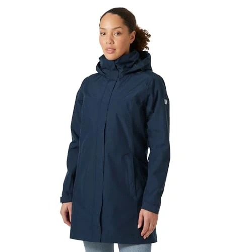 Offre limitée : Helly Hansen Femme Veste De Pluie Longue Aden, M, Marine de 95.95 € à 79.86 € (16.77% de remise)