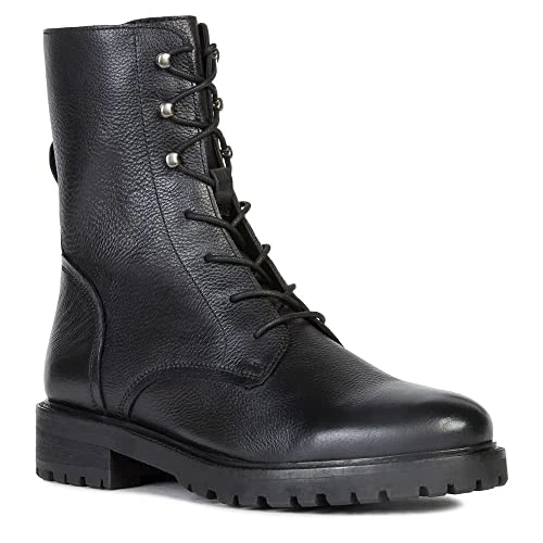 Geox D Hoara E, Stivaletti Donna, Nero, 35 EU