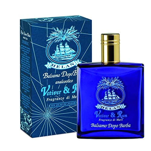 Offre limitée : Helan, Vetiver & Rum - Baume Barbe Après-Rasage Naturel sans Alcool - Émulsion Apres Rasage Homme Légère, Émolliente et Apaisante - Crème Fluide pour Soin Barbe Homme et Visage, 100 ml - Made in Italy de 20.00 EUR à 17.00 EUR (remise 15%)