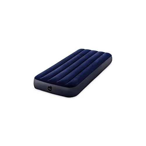 Intex Colchón hinchable Dura-Beam, Cama de aire inflable para camping Color Azul, acampada