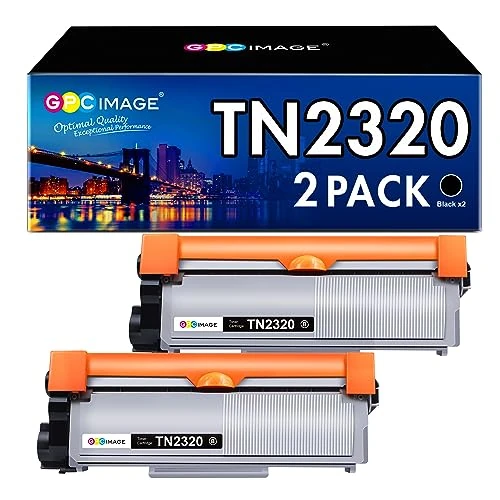 Tijdelijke aanbieding: GPC IMAGE Compatibele Vervanging voor TN2320 voor MFC L2700DW L2700DN L2720DW L2740DW DCP-L2520DW L2540DN L2560DW HL-L2340DW (Zwart, 2 Stuks) van 40.00 € naar 40.00 € (0.00% korting)