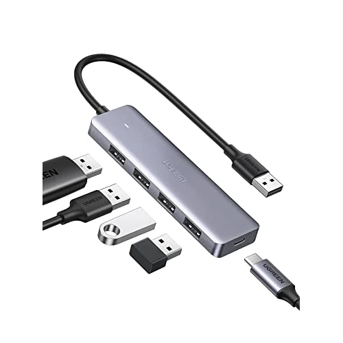 Limited-time offer: UGREEN USB HUB 3.0, USB Splitter 5-in-1, USB Extender with 5V/2.4A PD, 5Gbps Data Transfer, Slim Multiport Adapter for Laptop/PC/Mouse/Keyboard/Harddisk/Printer, Compatible with Windows/Linux, etc. from 10.99 £ to 7.98 £ (save 27%)