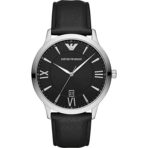 Begrenztes Angebot: Emporio Armani Watch for Men, Quartz Three Hand Date Movement and 43mm Case Size with Leather Strap von 102.60 EUR auf 102.60 EUR (Rabatt 0%)