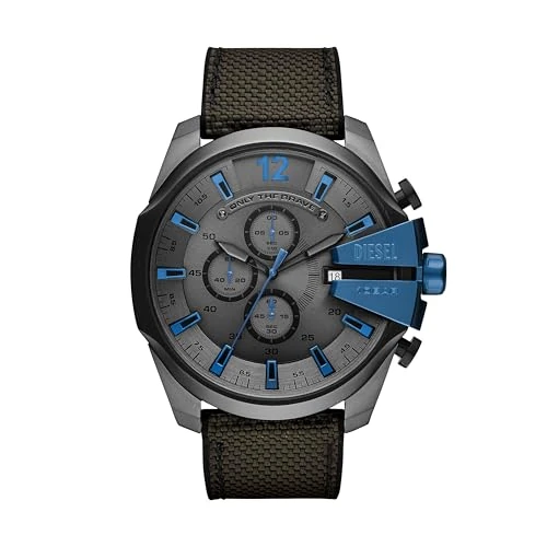 Offerta a tempo: Diesel Orologio Cronografo Quarzo Uomo con Cinturino in Nylon DZ4500 - 53% da 150.00 € a 70.00 €