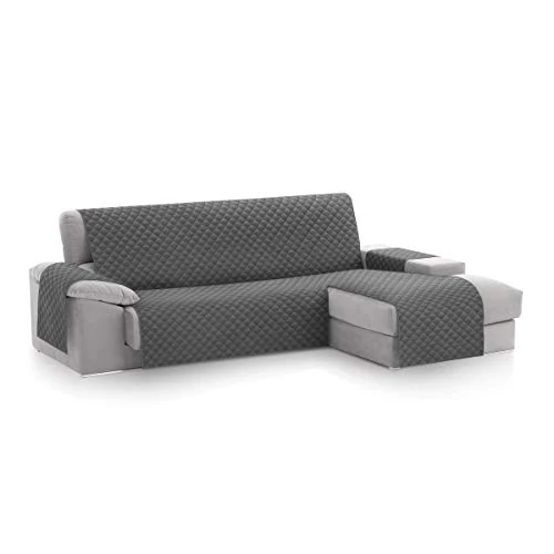 Offerta a tempo: Textilhome Copridivano Chaise Longue Penisola Malu 240 cm Destro Gray - 38% da 53.90 € a 33.35 €