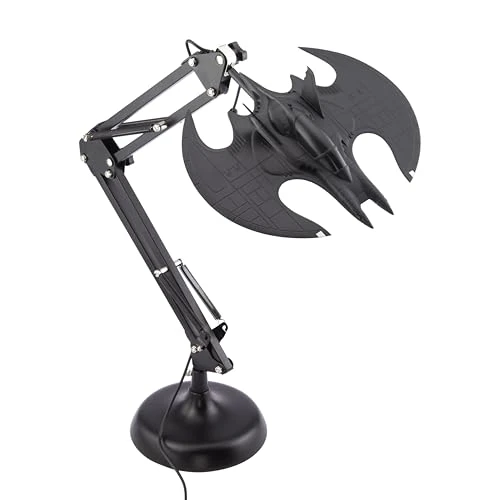 Lámpara flexible Batman Batwing - Producto oficial DC Comics, lámpara de escritorio óptima para oficina y hogar, artículo coleccionable para fans de cómics, alimentado por USB