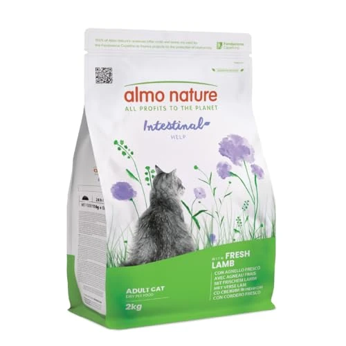 Offerta a tempo: Almo Nature Intestinal Help - Crocchette Gatto con Agnello Fresco - Supporta la Funzione Intestinale con Prebiotici e Minerali - Sacco da 2kg - 37% da 17.90 € a 11.25 €
