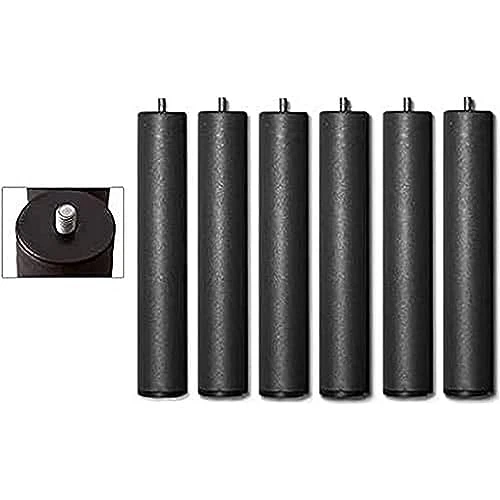 Offerta a tempo: Duérmete Online - Set di 6 gambe da 27 cm, per rete e base imbottita, cilindriche filettate, colore grigio - 0.00% da 28.07 € a 28.07 €