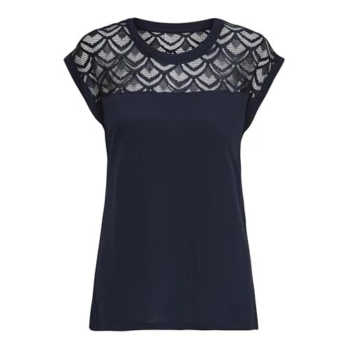 Offerta a tempo: Only Onlnicole S/S Mix Top Noos, Maglietta Donna, Blu (Night Ske), XS - 12% da 16.99 € a 14.99 €