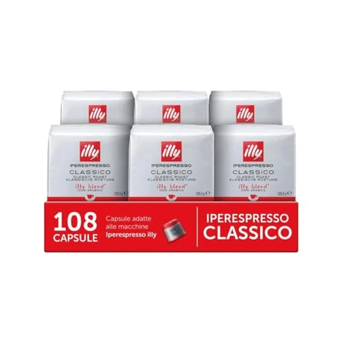 Offerta a tempo: illy, Caffè in Capsule Iperespresso CLASSICO — 19% da 59,40 € a 47,99 €