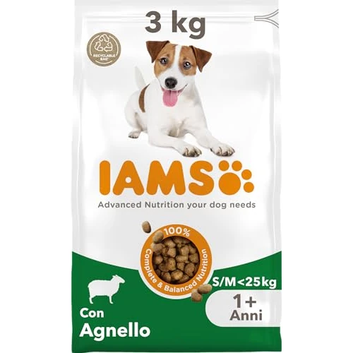 Tijdelijke aanbieding: IAMS drooghondenvoer met lam - droogvoer voor volwassen honden vanaf 1 jaar, geschikt voor kleine en middelgrote honden, 3 kg van 13.50 € naar 13.50 € (0.00% korting)