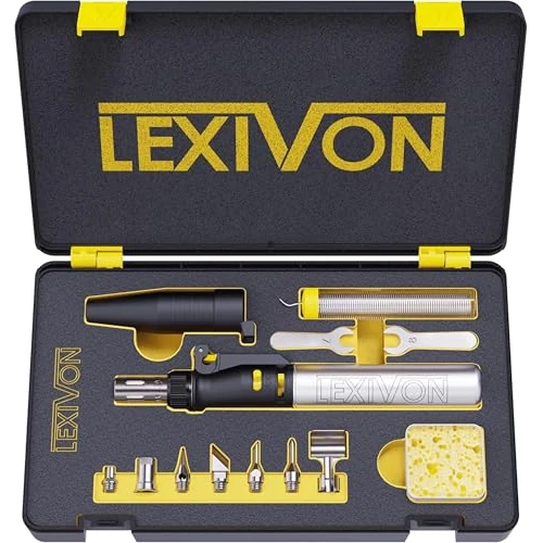 Limited-time offer: LEXIVON Butane Soldering Iron Multi-Purpose Kit | Cordless Self-Igniting Adjustable Flame 7-Tip Set | Pro Grade 125-Watt Equivalent (LX-770) from $49.97 to $49.97 (save 0.00%)
