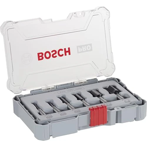 Offerta a tempo: Bosch Professional Set da 6 frese, per legno, accessorio fresatrici verticali con codolo di 8 mm - 14% da 43.95 € a 37.99 €