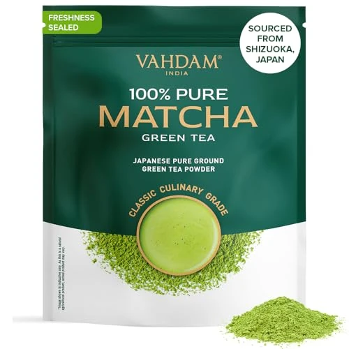 Offerta a tempo: VAHDAM, Tè Verde Matcha (100g/100+ tazze) — 15% da 9,99 € a 8,49 €