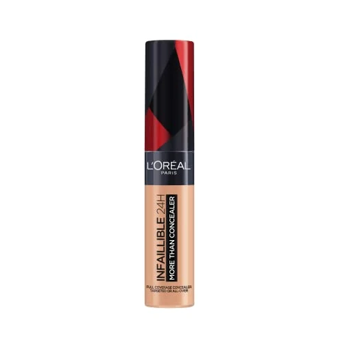 Oferta limitada: L'Oréal Paris Infalible, Corrector de cobertura completa y acabado natural, More than Concealer,Tono 327 Cashmere, 11 ml de 14.40 € a 11.13 € (ahorro 23%)