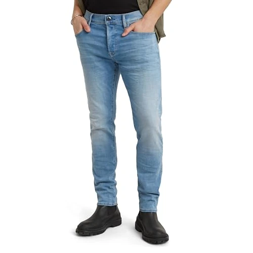 Oferta limitada: G-STAR 3301 Slim Jeans Vaqueros, Azul (Lt Indigo Aged 51001-8968-8436), 31W / 30L Hombre de 109.95 € a 65.97 € (ahorro 40%)