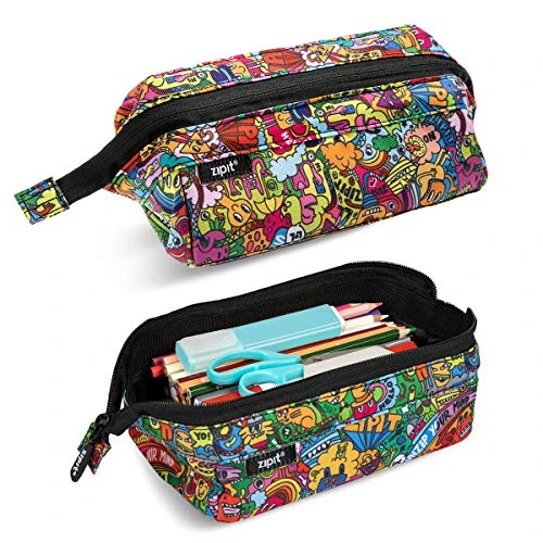 Offerta a tempo: ZIPIT Lenny Astuccio Aesthetic Doodles, Portapenne Extra Capiente per Scuola, Matite, Penne e Accessori - 40% da 16.69 € a 9.99 €