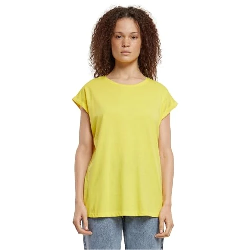 Urban Classics Ladies Extended Shoulder Tee, Camiseta Mujer, Brightyellow, 5XL
