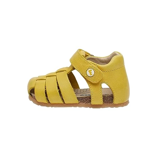 Offerta a tempo: Falcotto Alby-Sandali Semi Chiusi in Pelle, Giallo 24 - 20% da 72.00 € a 57.92 €