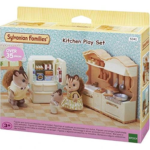 Zeitlich begrenztes Angebot: Sylvanian Families 5341 Landhaus Küche mit Kühlschrank - Puppenhaus Einrichtung Möbel von 22.99 € auf 19.99 € (13% Rabatt)