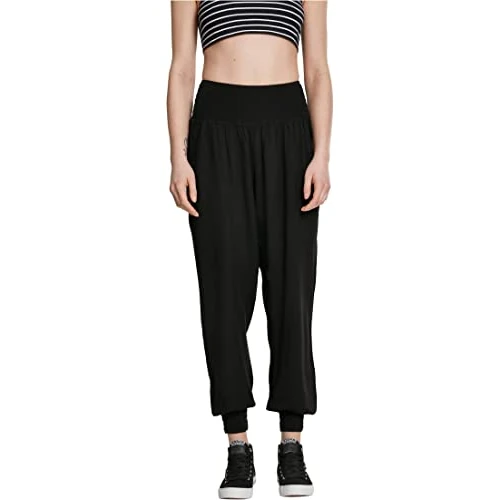 Offre limitée : Urban Classics Pantalon Sarong Femme Femme Pantalon en Toile Noir 4XL 100% Viscose Harem de 29.90 € à 17.49 € (42% de remise)
