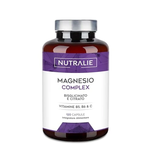 Limited-time offer: Magnesium Glycinate Complex - 2145mg Bisglycinate + Citrate - Magnesium Supplements - Vitamins B5 + B6 + C - 120 Capsules Vegan Nutralie from 16.90 GBP to 14.36 GBP (save 15%)
