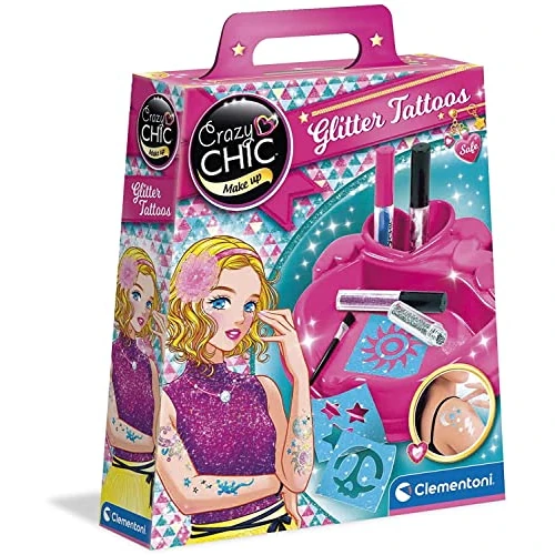 Limited offer: Clementoni - 18513 Crazy Chic Glitter Tattoos from 11.90 EUR to 8.18 EUR (save 31%)
