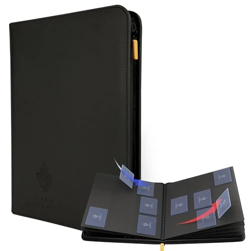 Oferta limitowana: Card Guardian - Classeur Premium 9 Poches 360 Cartes - Chargement par Le côté - avec Fermeture éclair - pour Magic The Gathering, Yugioh !, Star Wars, X-Wing, WoW, TCG z 218.00 zł na 88.79 zł (oszczędź 59.27%)