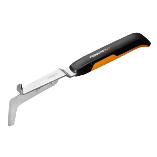 Offre limitée : Fiskars Couteau désherbeur pour extirper les mauvaises herbes et la mousse, Longueur : 33,8 cm, Noir/Orange, Acier/Plastique, Xact, 1027045 de 14.50 € à 12.49 € (14% de remise)