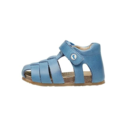 Offerta a tempo: Falcotto Alby-Sandali Semi Chiusi in Pelle, Azzurro 21 - 64% da 72.00 € a 26.21 €