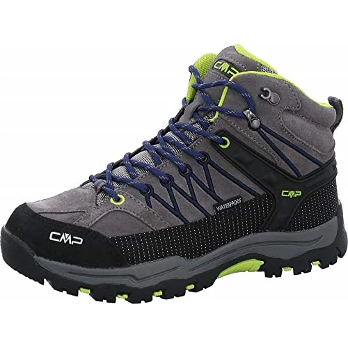 CMP Kids Rigel Mid Trekking Shoes Wp, Zapatos de trekking Unisex niños, Grafito Marino, 38 EU