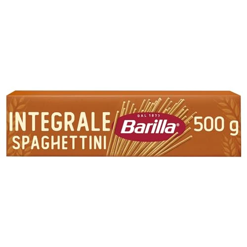 Offerta a tempo: Barilla Pasta Spaghettini Integrali, Pasta Lunga di Semola Integrale di Grano Duro, Integrale, 500 g - 0.00% da 0.89 € a 0.89 €