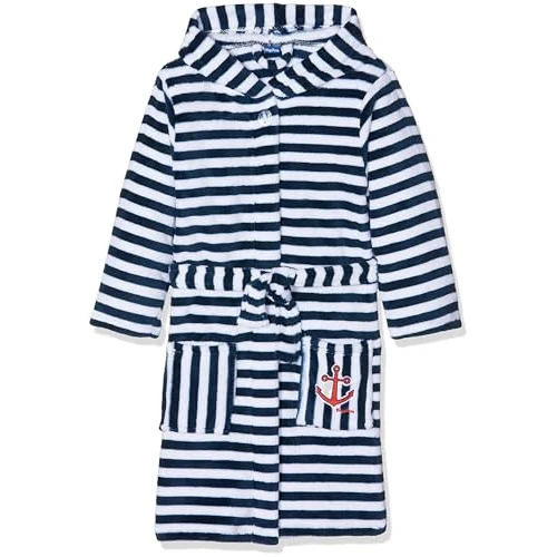Limited-time offer: Playshoes Boy's Children's fleece bathrobe with maritime stripes 340130, 171 - Navy/White, 86-92 from 38.69 GBP to 38.69 GBP (save 0%)