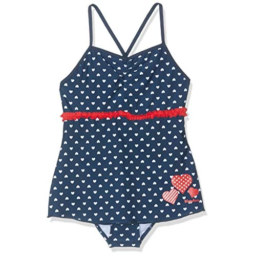 Playshoes Meisjes UV-bescherming rok marrite badpak, blauw (marineblauw 11, 98/104 cm