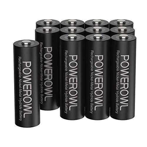 Oferta limitada: POWEROWL Pilas AA Recargables Alta Capacidad 2800mAh 1.2V Pila Recargable AA NI-MH Diámetro 14.4mm Baja Autodescarga (12 Piezas) de 21.99 € a 21.99 € (ahorro 0.00%)