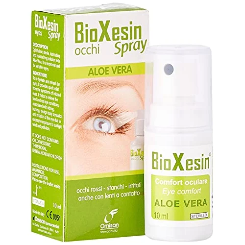 Offerta a tempo: BioXesin - Reidratante e rinfrescante. Spray oculare sterile con Aloe vera - 10 ml - 20% da 11.00 € a 8.85 €