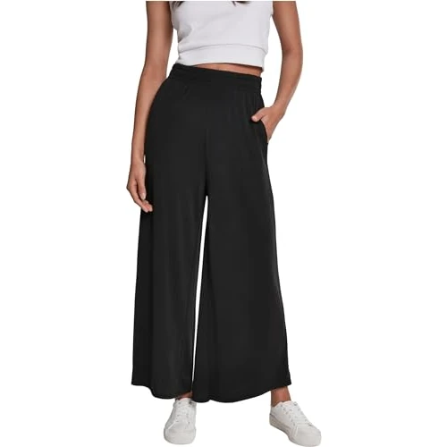 Offerta a tempo: Urban Classics Pantaloni Donna in Tessuto Modal, Pantaloni, Donna, Nero (Black 00007), 3XL - 17% da 34.90 € a 28.89 €