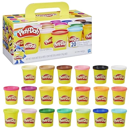 Offerta a tempo: Play-Doh Confezione Super Color, Set di Plastilina Creativa da 20 Vasetti di Pasta Modellabile di Diversi Colori, Idea Regalo per Bambini e Bambine dai 2 Anni in su - 57% da 22.99 € a 9.99 €