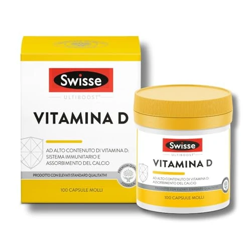 Offerta a tempo: SWISSE - Ultiboost- Vitamina D 2000 UI - 100 Capsule Molli — 41% da 16,90 € a 9,99 €