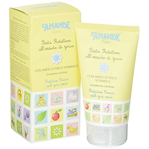 Tijdelijke aanbieding: LAMANDE Baby Luier Veranderingscrème 150 ml met rijstzetmeel en vitamine E vochtinbrengende crème baby's vermindert roodheid en voorkomt irritatie, kalmerende huidbeschermingscrème, 1, 11 van 19.61 € naar 19.61 € (0.00% korting)