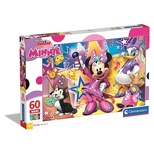 Offre limitée : Clementoni | Disney Junior – Puzzle Minnie pour Enfants 4 Ans+ | 60 Pièces Maxi Format 62x42 cm | Jeu Éducatif Motricité Observation | Personnages Minnie et Daisy | Supercolor Puzzle Enfant Recyclé de 15.00 EUR à 15.00 EUR (remise 0%)
