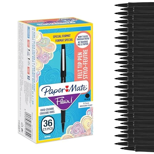 期間限定オファー: Paper Mate Flairミディアムペンペン0,7 mmブラック36個 通常価格 14406 JPY セール価格 14406 JPY (割引 0%)