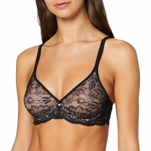 Zeitlich begrenztes Angebot: Triumph Damen Minimizer-BH Amourette Charm W02, mit Bügel, ohne Polsterung, Verstellbare Träger, 100D, Schwarz von 59.95 € auf 37.95 € (37% Rabatt)