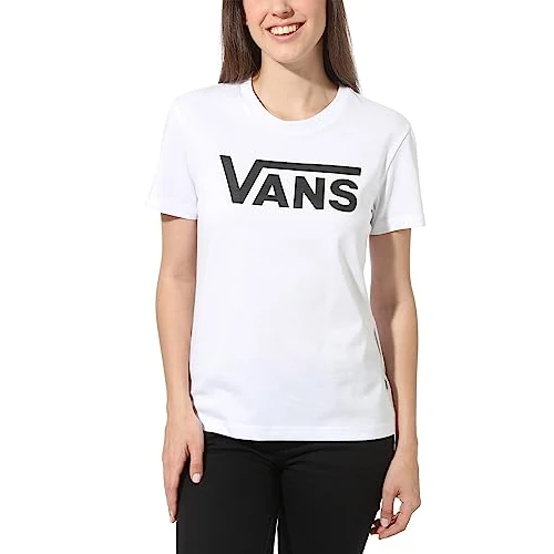 Offerta a tempo: Vans Flying V Crew Tee T-Shirt Donna, Bianco (White/White), X-Large - 43% da 28.00 € a 15.95 €